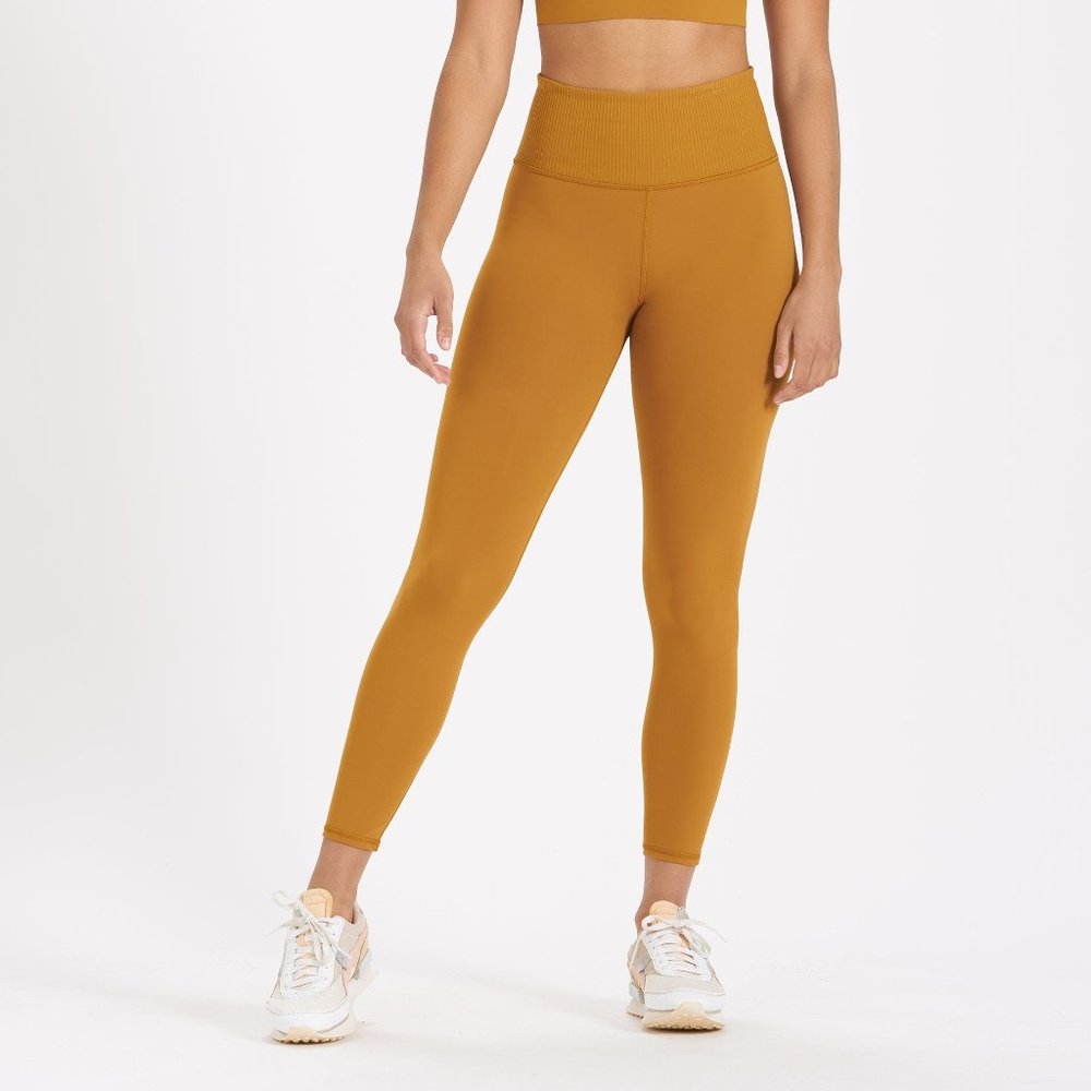 Vuori Leggings, Rib Studio in Dark Golden, XS